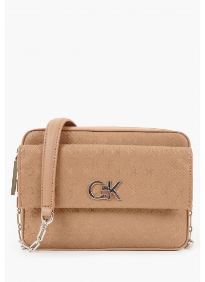 Γυναικείες Τσάντες Camerabag.Pckt Μπεζ ECOleather Calvin Klein