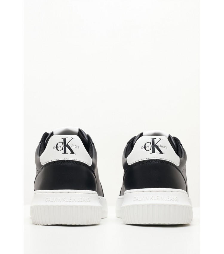 Ανδρικά Παπούτσια Casual Chunky.Cupsole.B Μαύρο Δέρμα Calvin Klein