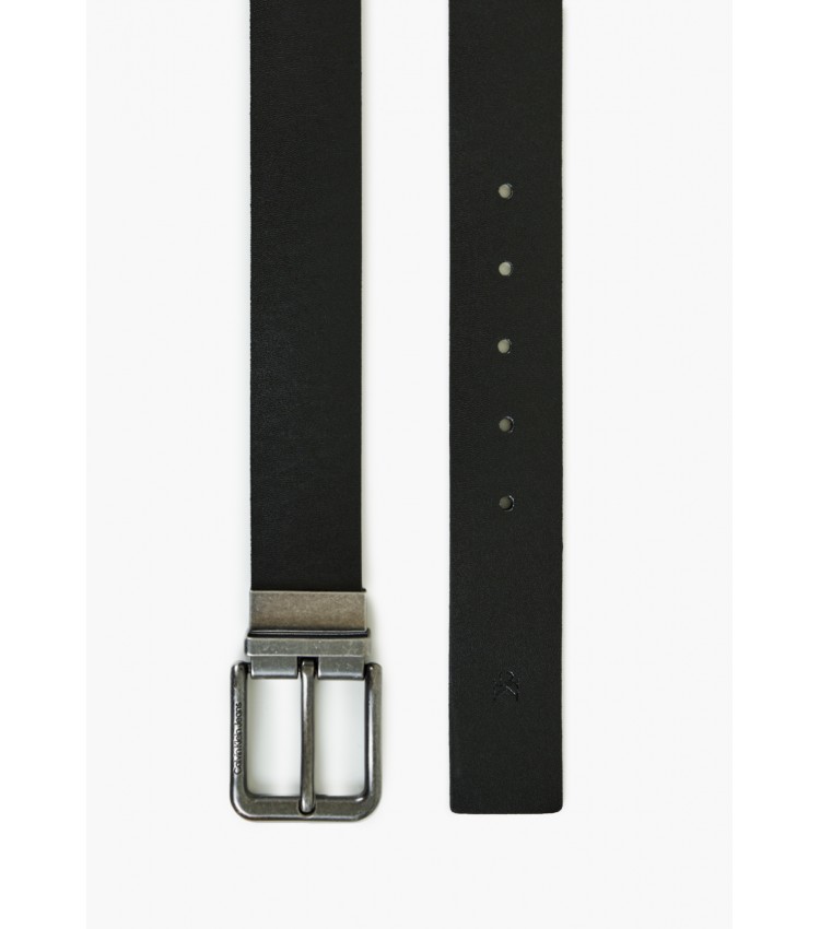 Men Belts Classic.Casual Black Leather Calvin Klein