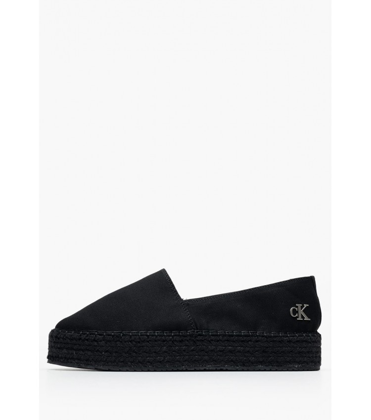 Women Espadrilles Espa.Flatform Black Fabric Calvin Klein