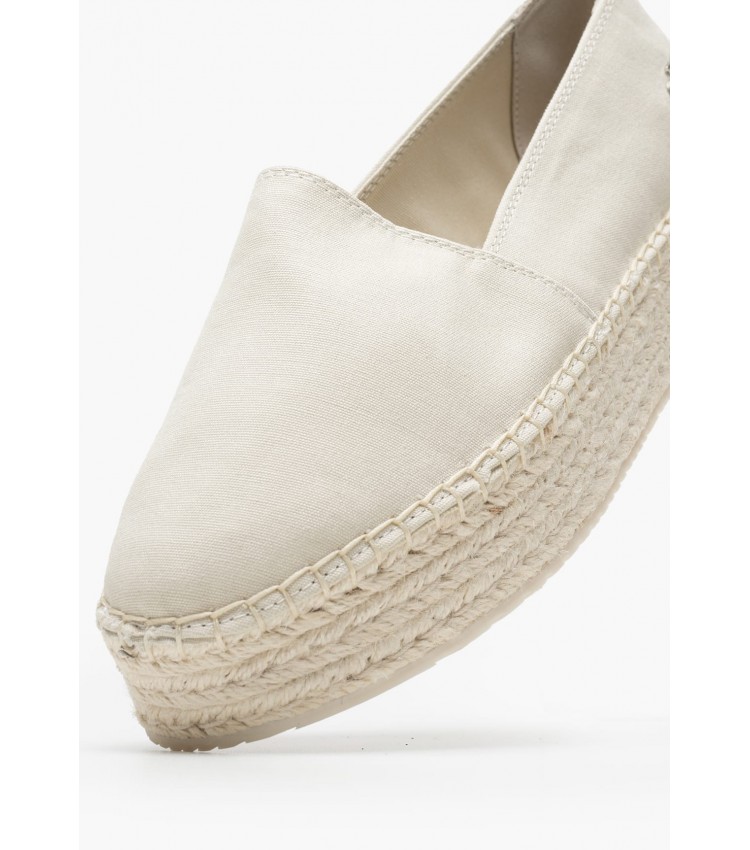 Women Espadrilles Espa.Flatform Beige Fabric Calvin Klein