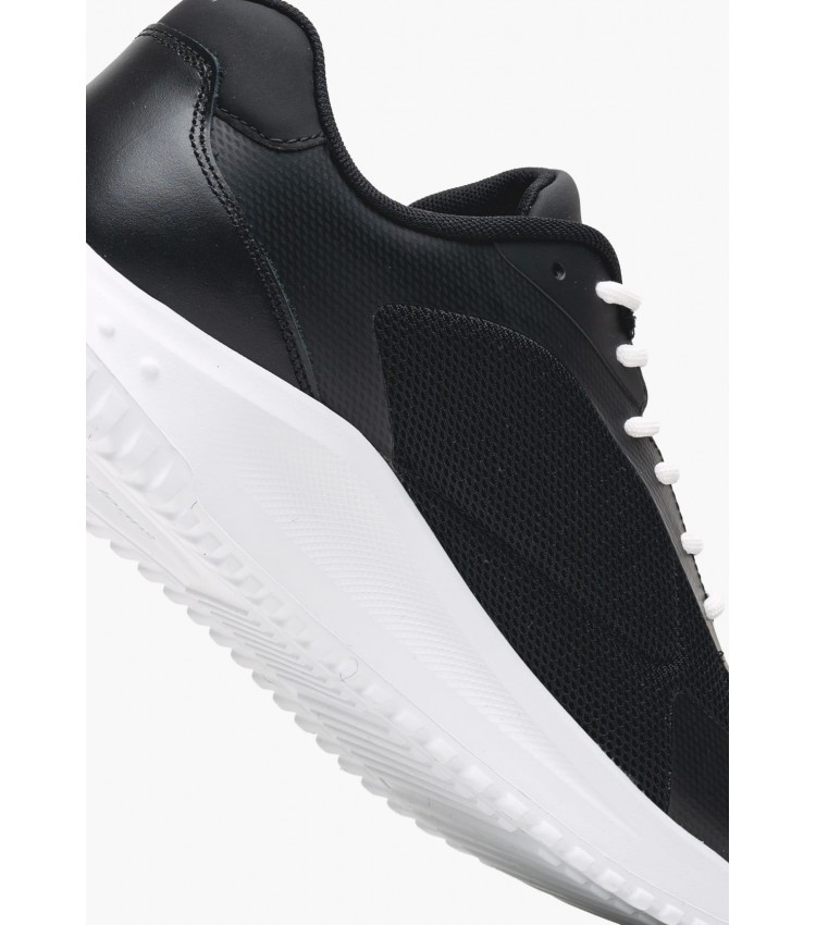 Men Casual Shoes Eva.Runner.Mesh Black Leather-Fabric Calvin Klein