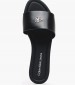 Women Flats Flat.Slide Black ECOleather Calvin Klein