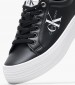 Γυναικεία Παπούτσια Casual Flatform.Vulc Μαύρο Δέρμα Calvin Klein