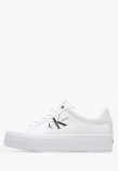 Γυναικεία Παπούτσια Casual Flatform.Vulc Άσπρο Δέρμα Calvin Klein