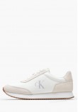 Women Casual Shoes Laceup.Mg White Leather-Buckskin Calvin Klein