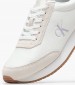 Women Casual Shoes Laceup.Mg White Leather-Buckskin Calvin Klein