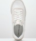 Women Casual Shoes Laceup.Mg White Leather-Buckskin Calvin Klein