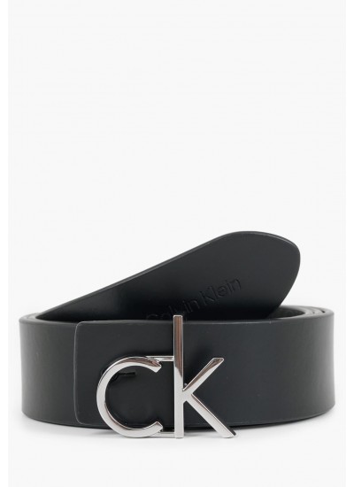 Γυναικείες Ζώνες Lg.Reversible Μαύρο Δέρμα Calvin Klein