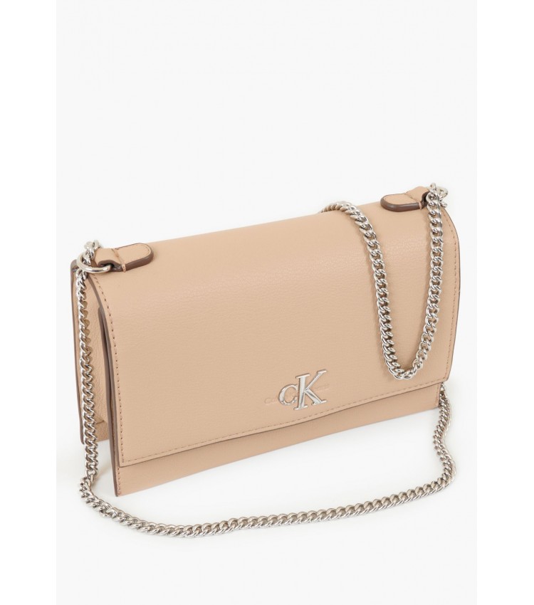 Γυναικείες Τσάντες Minimal.Flap Μπεζ ECOleather Calvin Klein