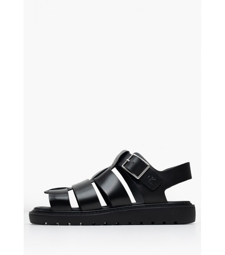 Women Platforms Low Molded.Sdl Black Leather Calvin Klein