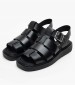 Women Platforms Low Molded.Sdl Black Leather Calvin Klein