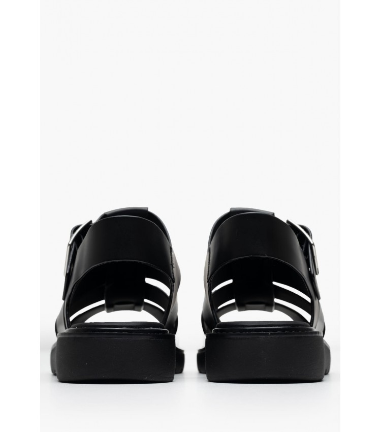 Women Platforms Low Molded.Sdl Black Leather Calvin Klein