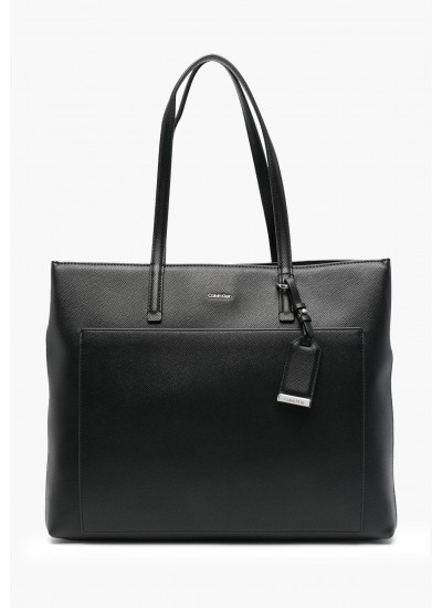 Women Bags Line.Quilt Black ECOleather Calvin Klein