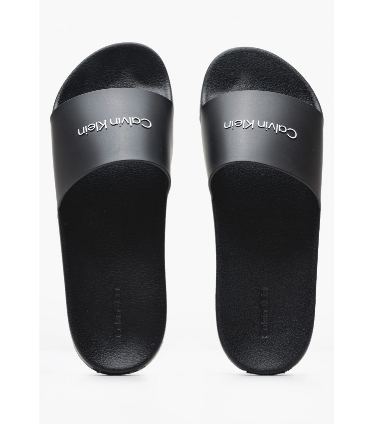 Men Flip Flops & Sandals Pl.Slide Black Rubber Calvin Klein