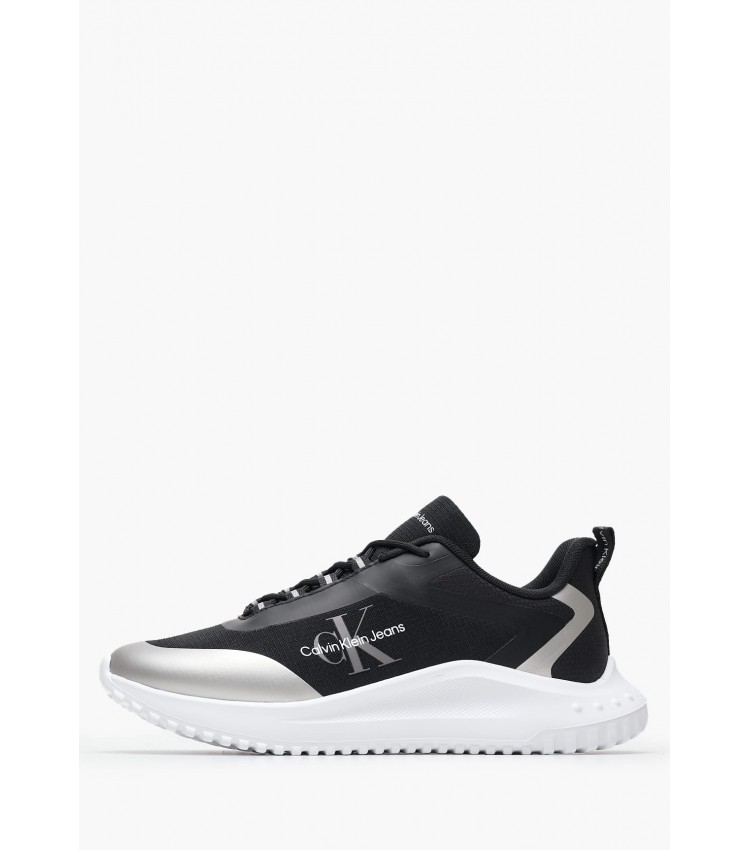 Γυναικεία Παπούτσια Casual Runner.Lw Μαύρο Ύφασμα Calvin Klein