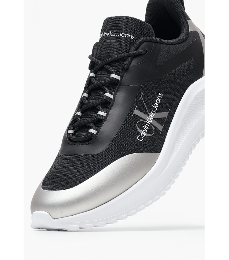 Γυναικεία Παπούτσια Casual Runner.Lw Μαύρο Ύφασμα Calvin Klein