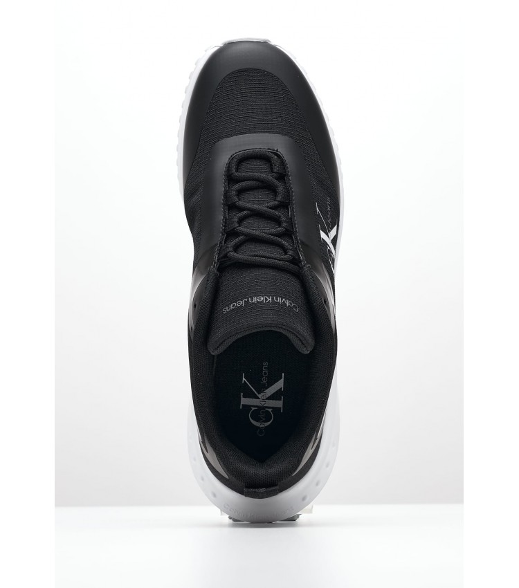 Men Casual Shoes Runner.Ml Black Fabric Calvin Klein