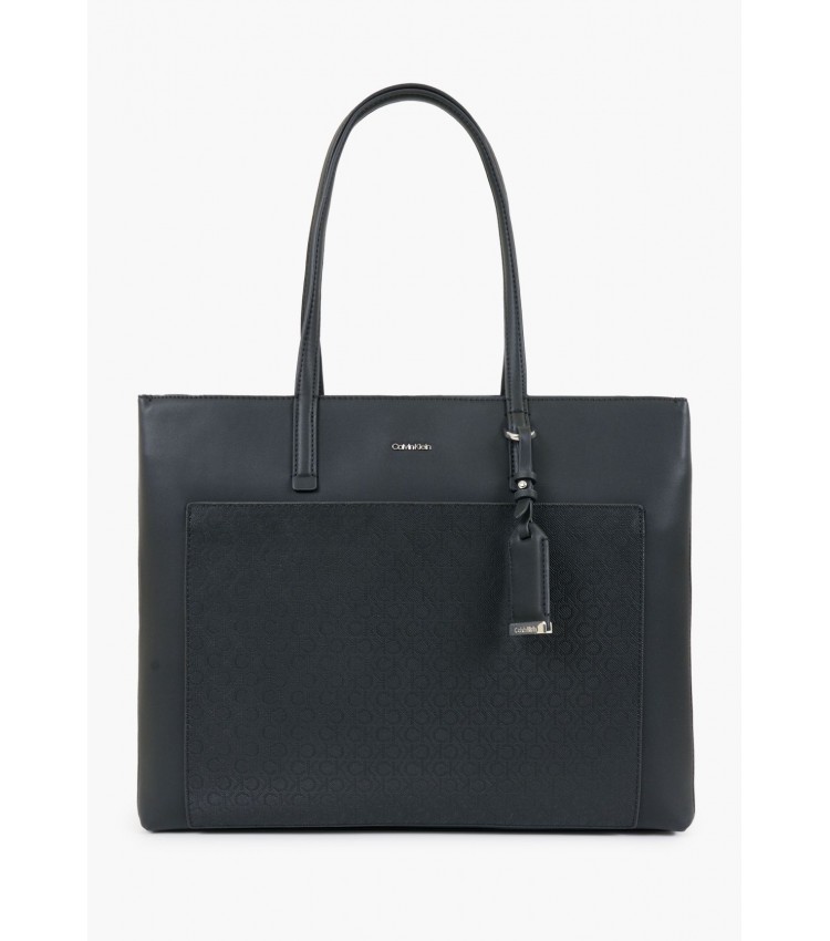 Γυναικείες Τσάντες Shopper.Classic Μαύρο ECOleather-Ύφασμα Calvin Klein