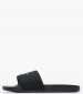 Women Flip Flops & Sandals Slide.Mono.W Black Fabric Calvin Klein