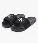 Women Flip Flops & Sandals Slide.Mono.W Black Fabric Calvin Klein