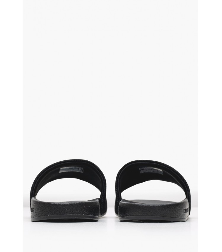 Women Flip Flops & Sandals Slide.Mono.W Black Fabric Calvin Klein