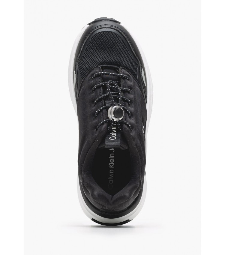 Παιδικά Παπούτσια Casual Sneaker.Up Μαύρο ECOleather-Ύφασμα Calvin Klein