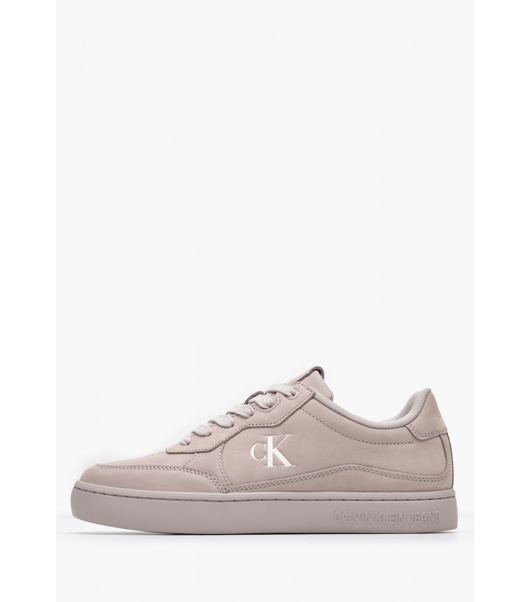 Ανδρικά Παπούτσια Casual Wave.Cupsole Πούρο Δέρμα Νούμπουκ Calvin Klein