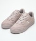 Men Casual Shoes Wave.Cupsole Taupe Nubuck Leather Calvin Klein