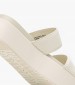 Women Platforms Low Webbing.Fm Beige Fabric Calvin Klein