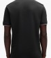 Men T-Shirts Passertip Black Cotton Boss