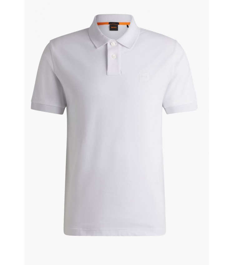 Men T-Shirts Passertip White Cotton Boss