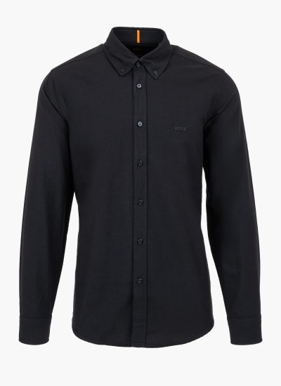 Ανδρικά Πουκάμισα Oxford.Shirt Μπλέ Ανοιχτό Βαμβάκι GANT