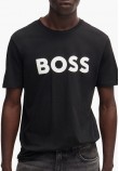 Men T-Shirts Thinking.1B Black Cotton Boss