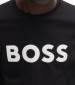 Men T-Shirts Thinking.1B Black Cotton Boss