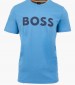 Men T-Shirts Thinking.1B Blue Cotton Boss