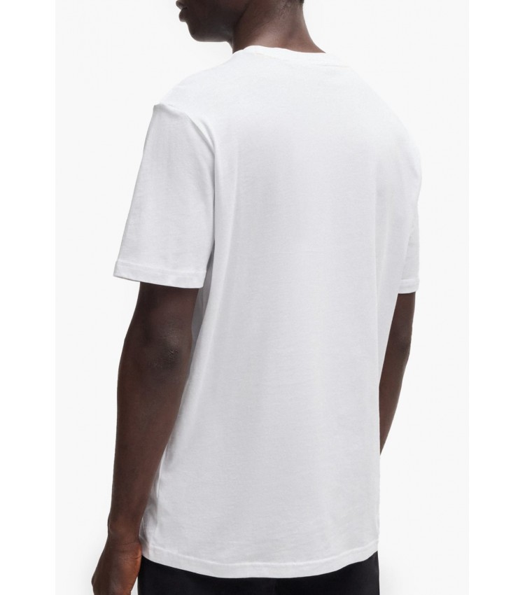 Men T-Shirts Thinking.1G White Cotton Boss