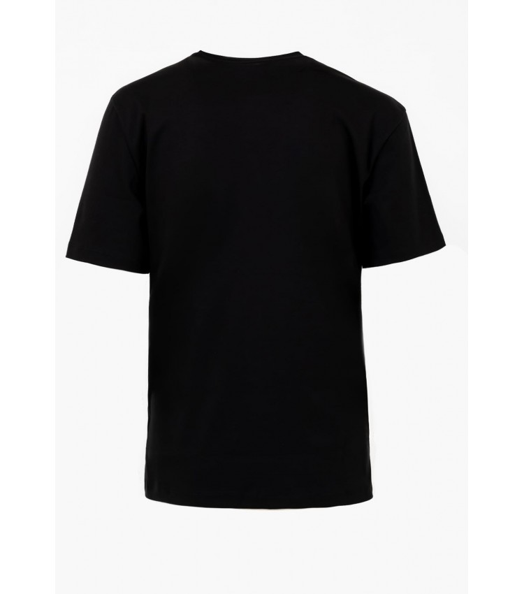 Men T-Shirts Dalile Black Cotton Hugo