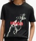 Men T-Shirts Deyladec.D Black Cotton Hugo