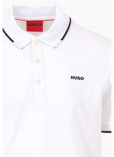 Men T-Shirts Dinoso222 White Cotton Hugo