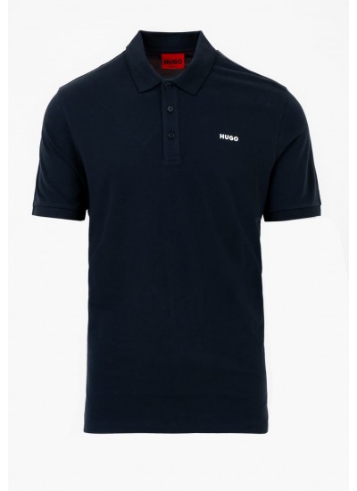 Men T-Shirts Donos222 DarkBlue Cotton Hugo