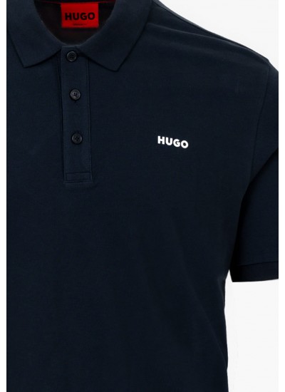 Men T-Shirts Donos222 DarkBlue Cotton Hugo