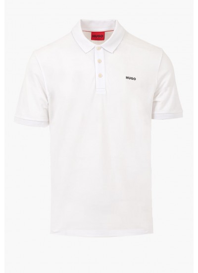 Men T-Shirts Donos222 White Cotton Hugo