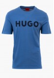 Men T-Shirts Dulivio Blue Cotton Hugo