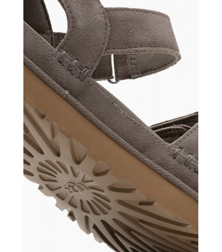 Women Platforms Low 1136783 Grey Buckskin UGG