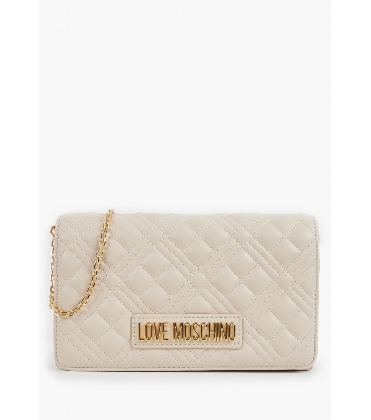 Γυναικείες Τσάντες JC4079 Μπεζ ECOleather Love Moschino