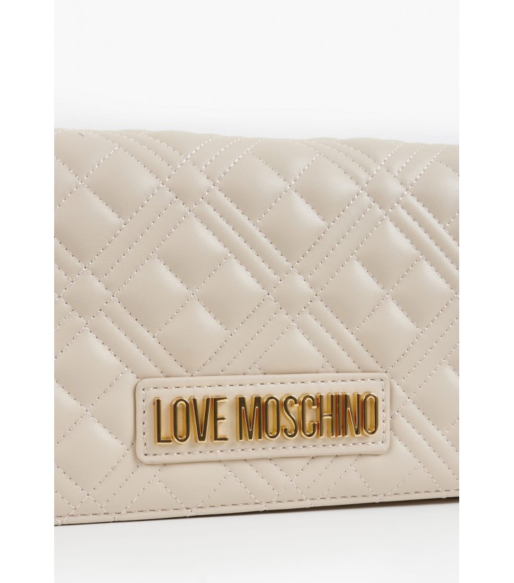 Γυναικείες Τσάντες JC4079 Μπεζ ECOleather Love Moschino