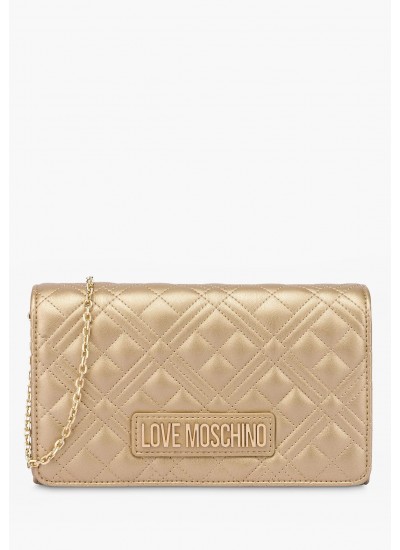 Γυναικείες Τσάντες JC4079 Χρυσό ECOleather Love Moschino