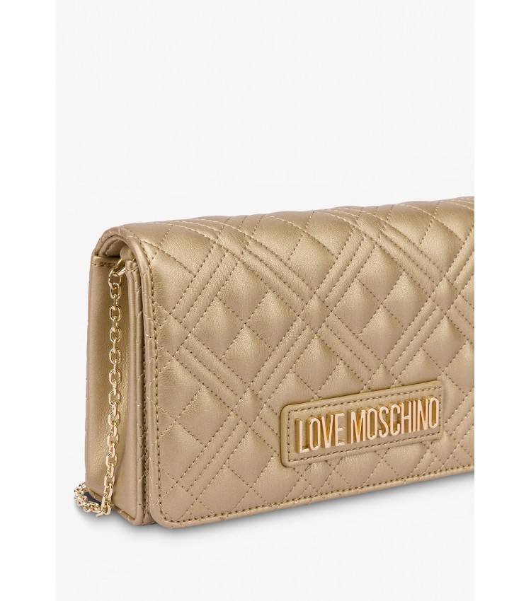 Women Bags JC4079 Gold ECOleather Love Moschino