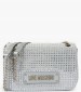 Women Bags JC4136 Silver ECOleather-Fabric Love Moschino